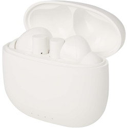 Oreillette publicitaire Bluetooth® True Wireless Alterf en plastique recyclé avec embouts en silicone