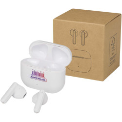 Oreillette publicitaire Bluetooth® True Wireless Altais sans fil en plastique recyclé