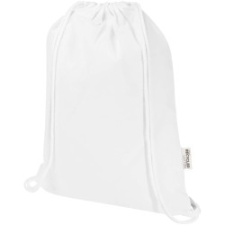 Sac publicitaire Peru Blend de 5 L avec cordon en coton recyclé 180 g/m2 certifié GRS