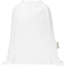 Sac publicitaire Peru Blend de 5 L avec cordon en coton recyclé 180 g/m2 certifié GRS