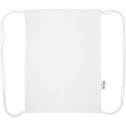 Sac publicitaire Peru Blend de 5 L avec cordon en coton recyclé 180 g/m2 certifié GRS