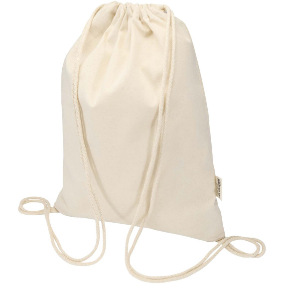 Sac publicitaire Peru Blend de 5 L avec cordon en coton recyclé 180 g/m2 certifié GRS