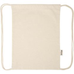 Sac publicitaire Peru Blend de 5 L avec cordon en coton recyclé 180 g/m2 certifié GRS