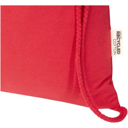 Sac publicitaire Peru Blend de 5 L avec cordon en coton recyclé 180 g/m2 certifié GRS