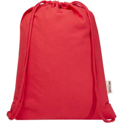 Sac publicitaire Peru Blend de 5 L avec cordon en coton recyclé 180 g/m2 certifié GRS