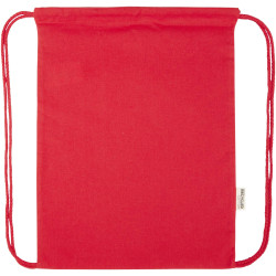 Sac publicitaire Peru Blend de 5 L avec cordon en coton recyclé 180 g/m2 certifié GRS