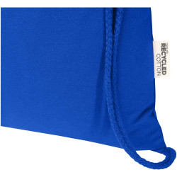 Sac publicitaire Peru Blend de 5 L avec cordon en coton recyclé 180 g/m2 certifié GRS