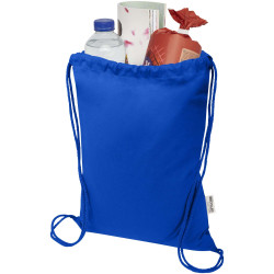 Sac publicitaire Peru Blend de 5 L avec cordon en coton recyclé 180 g/m2 certifié GRS