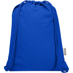Sac publicitaire Peru Blend de 5 L avec cordon en coton recyclé 180 g/m2 certifié GRS