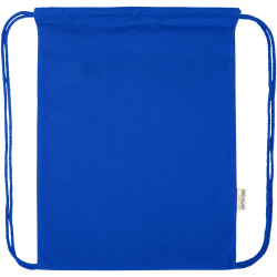 Sac publicitaire Peru Blend de 5 L avec cordon en coton recyclé 180 g/m2 certifié GRS