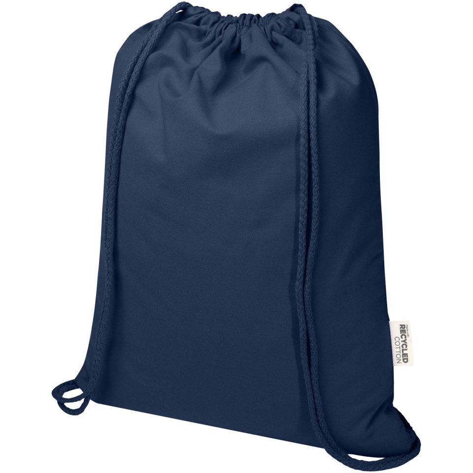 Sac publicitaire Peru Blend de 5 L avec cordon en coton recyclé 180 g/m2 certifié GRS