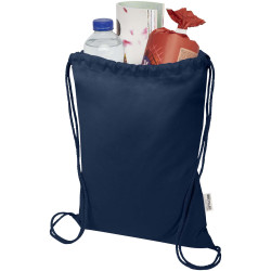 Sac publicitaire Peru Blend de 5 L avec cordon en coton recyclé 180 g/m2 certifié GRS