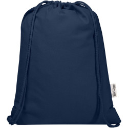 Sac publicitaire Peru Blend de 5 L avec cordon en coton recyclé 180 g/m2 certifié GRS