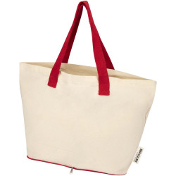 Sac publicitaire shopping Sierra pliable en coton recyclé GRS 140 g/m2 7 L