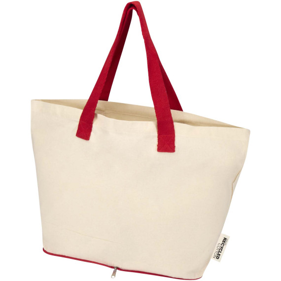 Sac publicitaire shopping Sierra pliable en coton recyclé GRS 140 g/m2 7 L