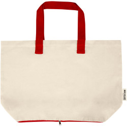 Sac publicitaire shopping Sierra pliable en coton recyclé GRS 140 g/m2 7 L