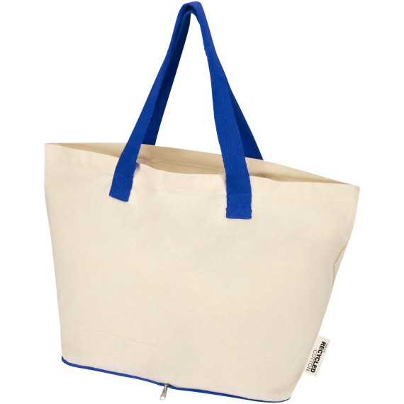 Sac publicitaire shopping Sierra pliable en coton recyclé GRS 140 g/m2 7 L