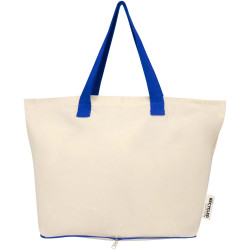 Sac publicitaire shopping Sierra pliable en coton recyclé GRS 140 g/m2 7 L