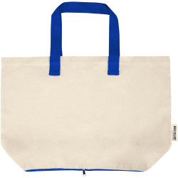 Sac publicitaire shopping Sierra pliable en coton recyclé GRS 140 g/m2 7 L