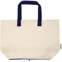 Sac publicitaire shopping Sierra pliable en coton recyclé GRS 140 g/m2 7 L