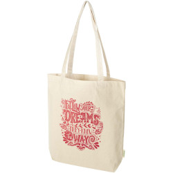 Sac publicitaire shopping Odisha de 10 L bio certifié OCS 270 g/m²
