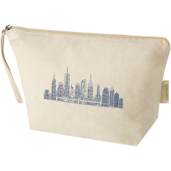 Grande pochette publicitaire à accessoires Odisha de 3 L bio certifiée OCS 180 g/m²