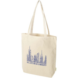 Sac publicitaire shopping Odisha bio OCS à large fond 180 g/m2 de 11 L