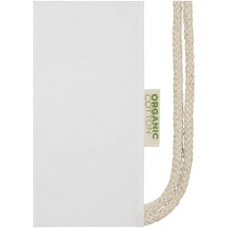 Sac publicitaire refermable à cordon Odisha de 5 L bio certifié OCS 140 g/m²