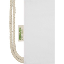 Sac publicitaire refermable à cordon Odisha de 5 L bio certifié OCS 140 g/m²