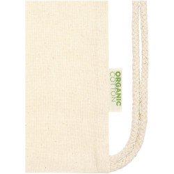 Sac publicitaire refermable à cordon Odisha de 5 L bio certifié OCS 140 g/m²