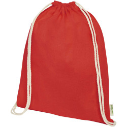Sac publicitaire refermable à cordon Odisha de 5 L bio certifié OCS 140 g/m²