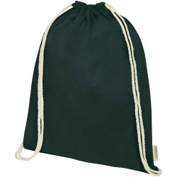 Sac publicitaire refermable à cordon Odisha de 5 L bio certifié OCS 140 g/m²