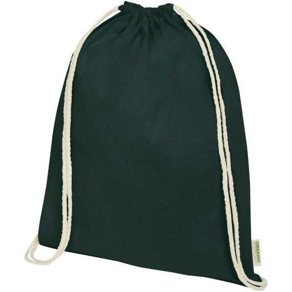 Sac publicitaire refermable à cordon Odisha de 5 L bio certifié OCS 140 g/m²