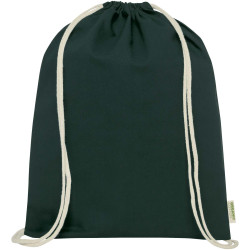 Sac publicitaire refermable à cordon Odisha de 5 L bio certifié OCS 140 g/m²