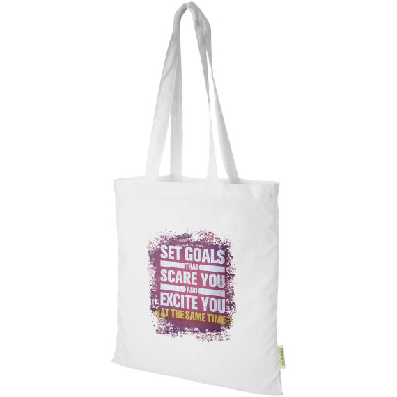 Sac publicitaire shopping Odisha de 7 L bio certifié OCS 140 g/m²