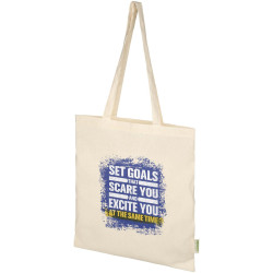 Sac publicitaire shopping Odisha de 7 L bio certifié OCS 140 g/m²