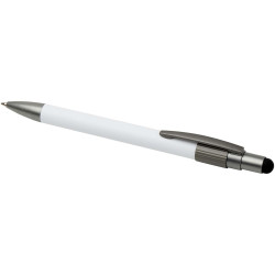 Stylo publicitaire bille recyclé RCS avec stylet et toupie antistress Rill