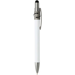 Stylo publicitaire bille recyclé RCS avec stylet et toupie antistress Rill