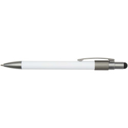 Stylo publicitaire bille recyclé RCS avec stylet et toupie antistress Rill