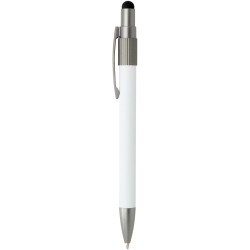Stylo publicitaire bille recyclé RCS avec stylet et toupie antistress Rill