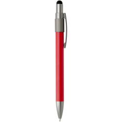 Stylo publicitaire bille recyclé RCS avec stylet et toupie antistress Rill