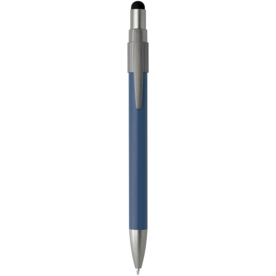 Stylo publicitaire bille recyclé RCS avec stylet et toupie antistress Rill
