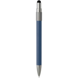 Stylo publicitaire bille recyclé RCS avec stylet et toupie antistress Rill