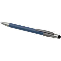 Stylo publicitaire bille recyclé RCS avec stylet et toupie antistress Rill