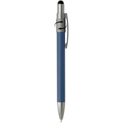 Stylo publicitaire bille recyclé RCS avec stylet et toupie antistress Rill