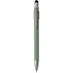 Stylo publicitaire bille recyclé RCS avec stylet et toupie antistress Rill