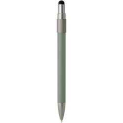 Stylo publicitaire bille recyclé RCS avec stylet et toupie antistress Rill