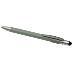 Stylo publicitaire bille recyclé RCS avec stylet et toupie antistress Rill