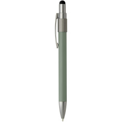 Stylo publicitaire bille recyclé RCS avec stylet et toupie antistress Rill