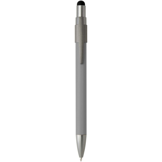 Stylo publicitaire bille recyclé RCS avec stylet et toupie antistress Rill